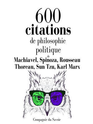 cover image of 600 citations de philosophie politique